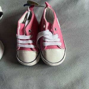 Pink and White Baby Walker Sneakers